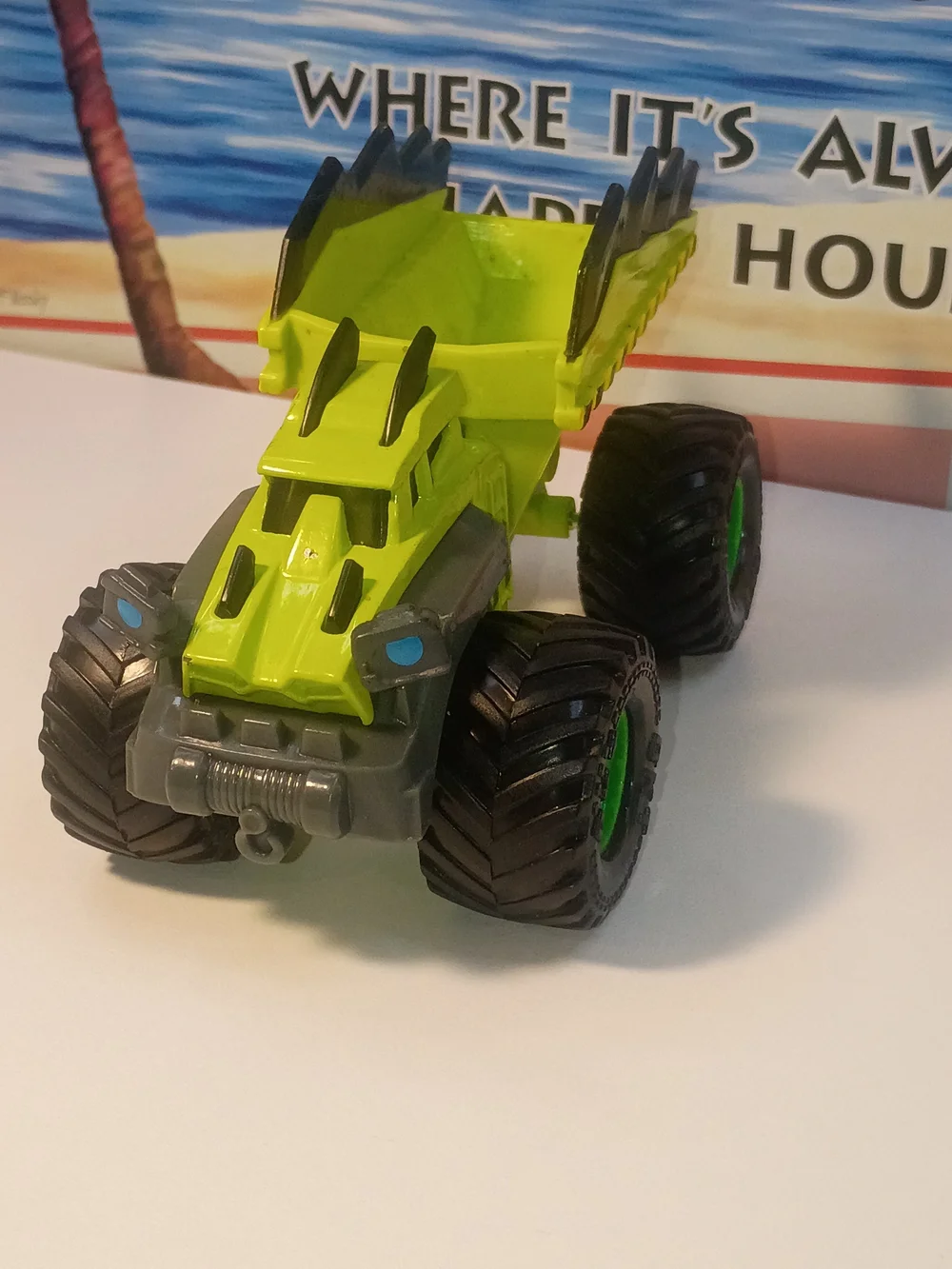 Spin Master Monster Monster Jam Lime Green Dirt Squad Dump Truck Axle 1/64